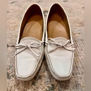 The Original Car Shoe Chalk Leather Kitten Heels PRADA brand Women’s 37.5